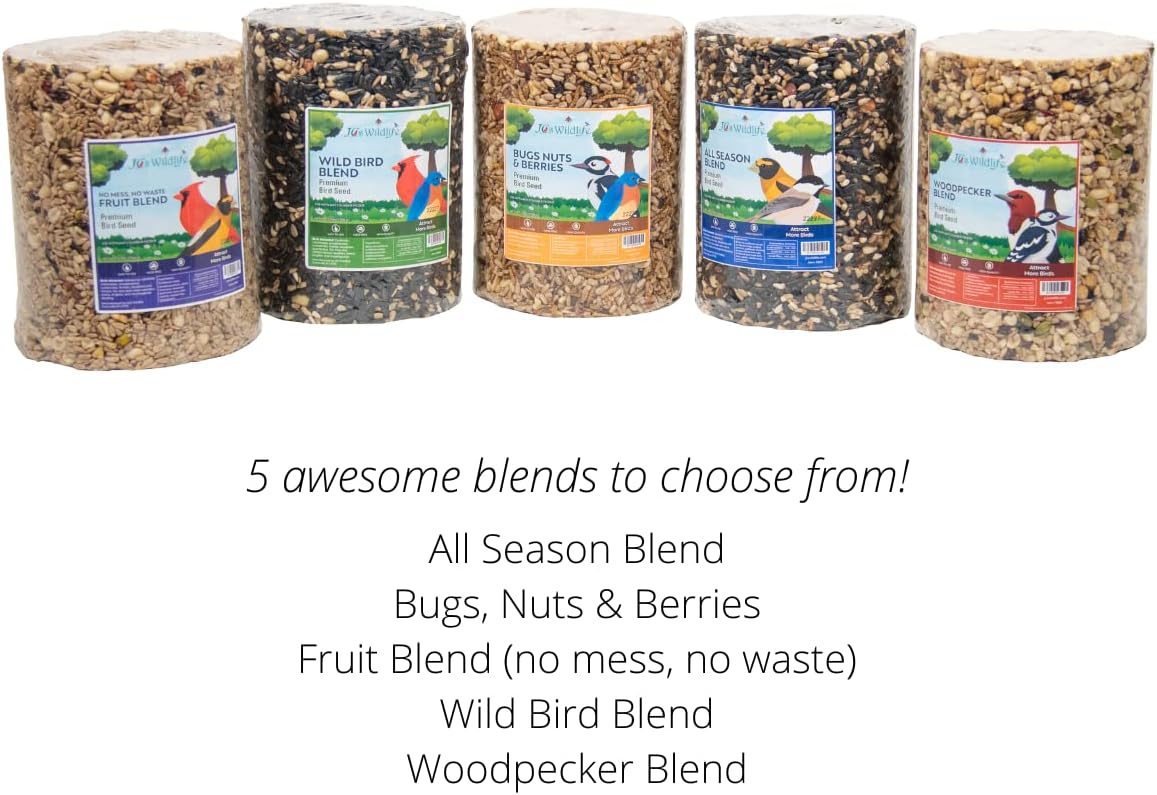 JCs Wildlife Wild Bird Blend – Cilindro grande de semillas de pájaro, 3.75 libras (1)