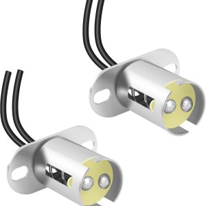 BAY15D – Adaptador de bombilla 1157 con 2 conectores de cable, enchufe de bombilla LED 1157 para intermitente, luz de freno, luces traseras de coche BAY15D – Adaptador de bombilla 1157 con 2 conectores de cable, enchufe de bombilla LED 1157 para intermitente, luz de freno, luces traseras de coche