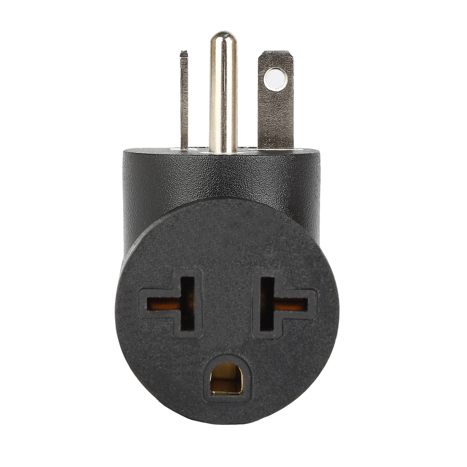 Adaptador de corriente en ángulo derecho, adaptador de corriente de ángulo descendente, ángulo Nema 5-20P macho a 5-20R hembra, adaptador de CA