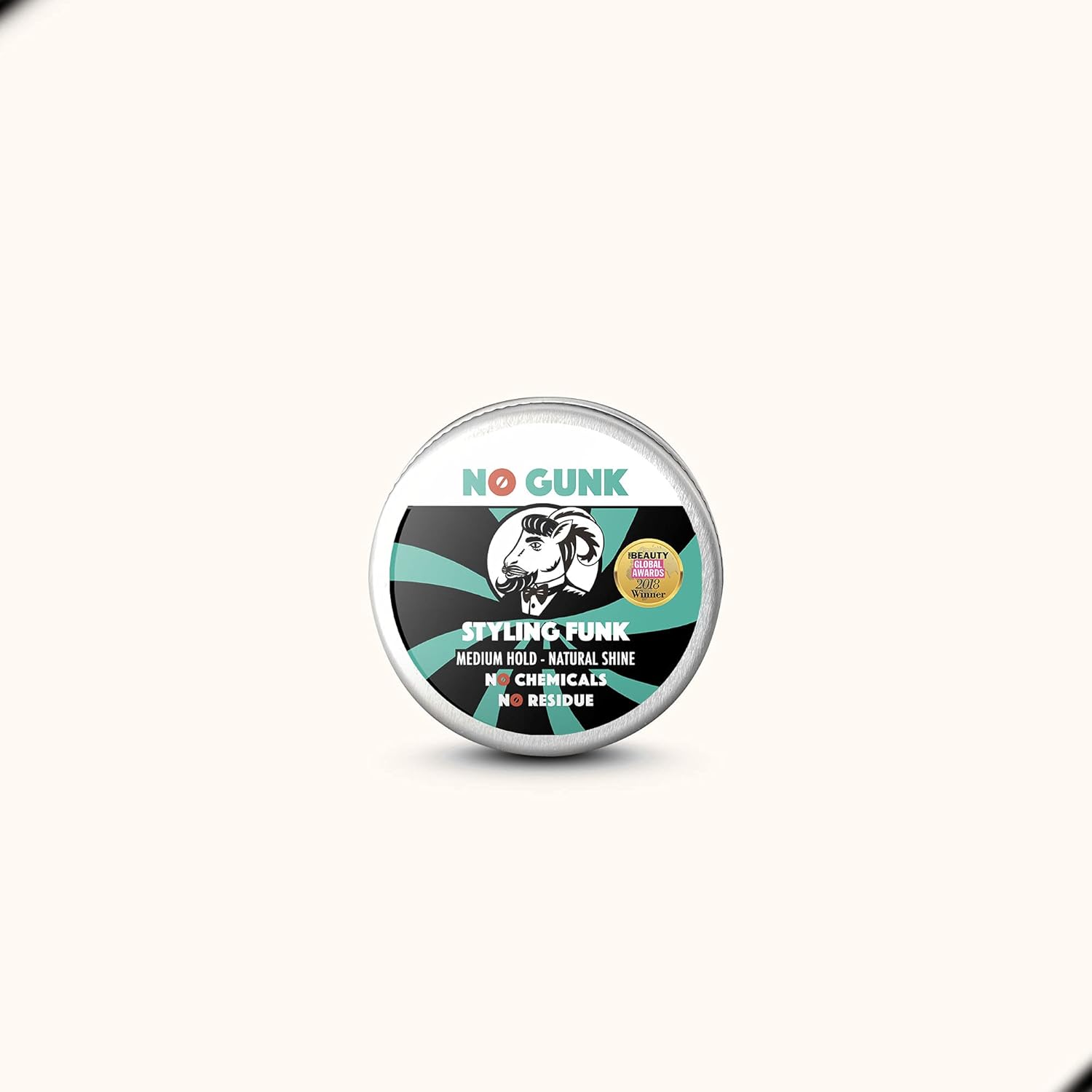 Cera para peinarpomada 100% natural para cabello y barba, sujeción media, ingredientes naturales y orgánicos, Styling Funk, ganador, mejor producto