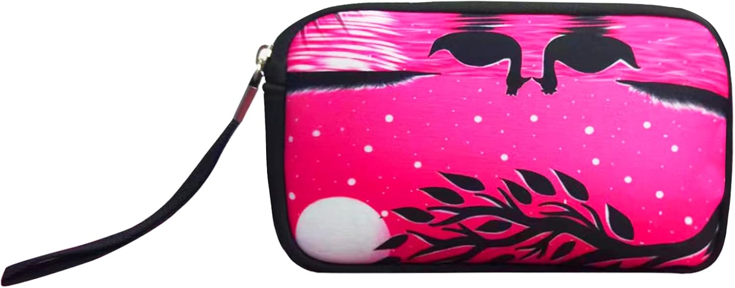 Bolsas de maquillaje portátiles de neopreno para mujer, bolsa de maquillaje pequeña, bolsas de viaje, cartera de mano para todos los teléfonos