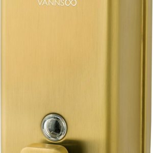 VANNSOO Dispensador de jabón de manos montado en la pared, 40.6 fl oz 40 oz dispensador de jabón líquido comercial de acero inoxidable para montaje VANNSOO Dispensador de jabón de manos montado en la pared, 40.6 fl oz 40 oz dispensador de jabón líquido comercial de acero inoxidable para montaje