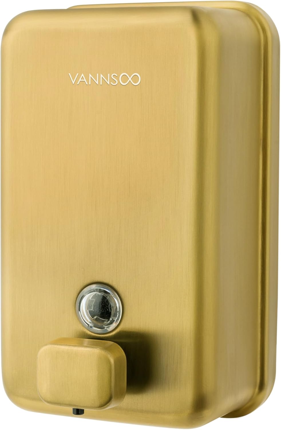 VANNSOO Dispensador de jabón de manos montado en la pared, 40.6 fl oz 40 oz dispensador de jabón líquido comercial de acero inoxidable para montaje