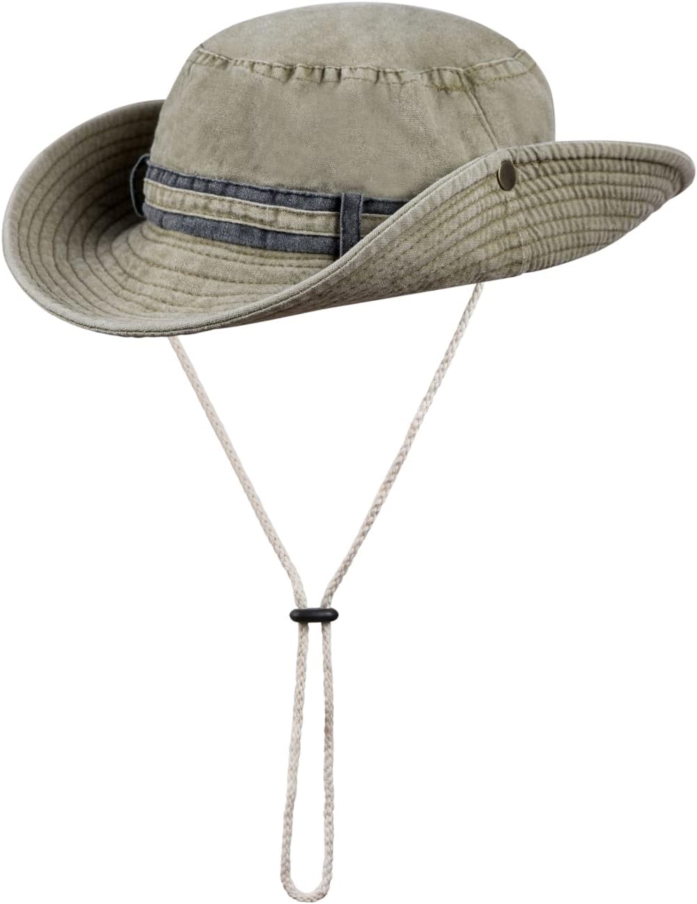 HZMAN Sombrero de sol para hombres y mujeres, de algodón de ala ancha, protección UV, plegable, plegable, plegable, para verano, playa, pesca,