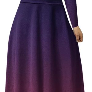 Maxi vestidos para mujer, vestido de manga larga 2023, casual, cuello redondo, estampado floral, retazos, vestidos de graduación sueltos Maxi vestidos para mujer, vestido de manga larga 2023, casual, cuello redondo, estampado floral, retazos, vestidos de graduación sueltos