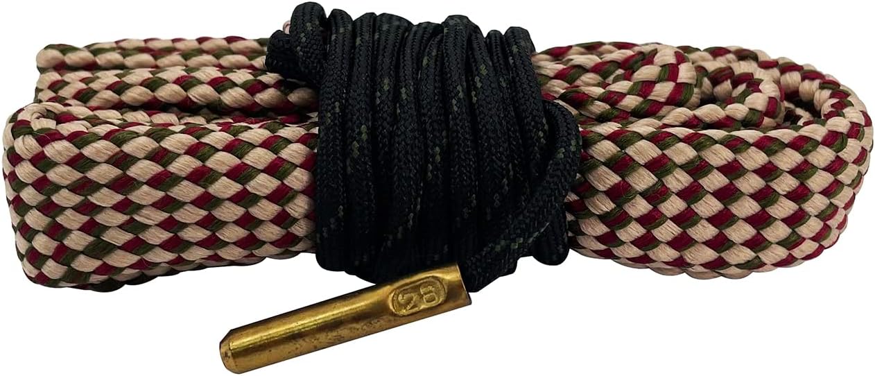 2 Pack Gun Snake Rifle Bore Cleaning Rope Gun Barrel Snake for Pistol Handgun Shotgun .22 .223 & 5.56mm .380 9mm 12GA .308 .357 .44 .45 Caliber