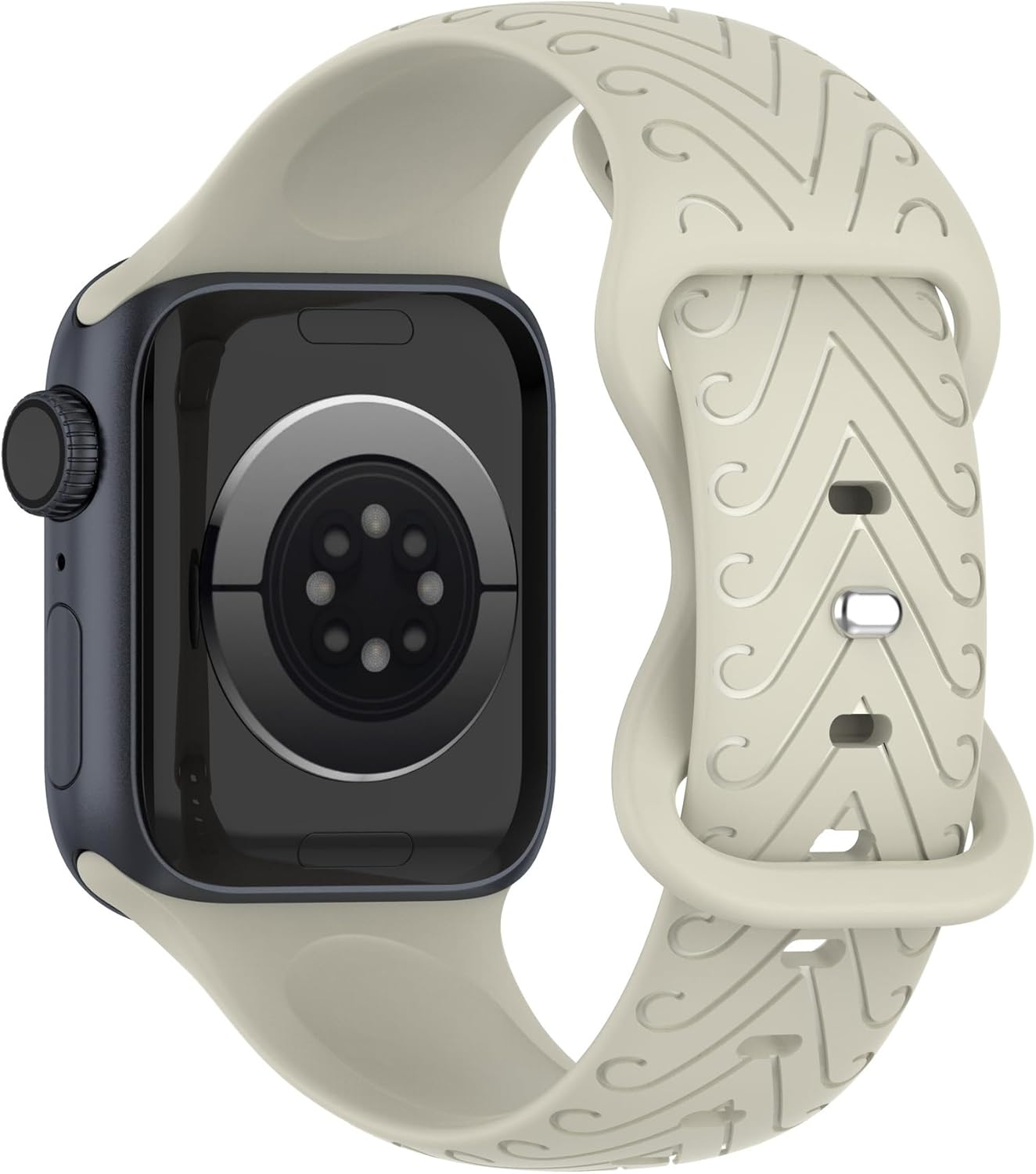Starkitchen Correa de silicona deportiva para Apple Watch, compatible con iWatch Series Full de 1.496 pulgadas, 1.575 pulgadas, 1.614 pulgadas,