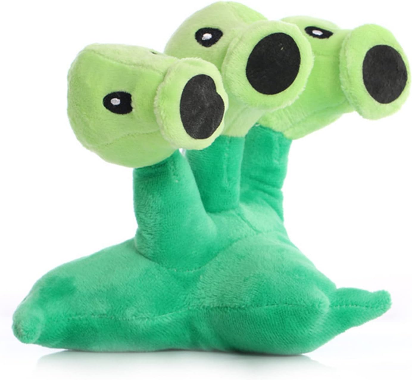 7 “Pea Plants VS Peashooter Juguetes de peluche Threepeater PVZ Plush 1 2 peluche suave muñeca tres cabezas guisante juguete nuevo