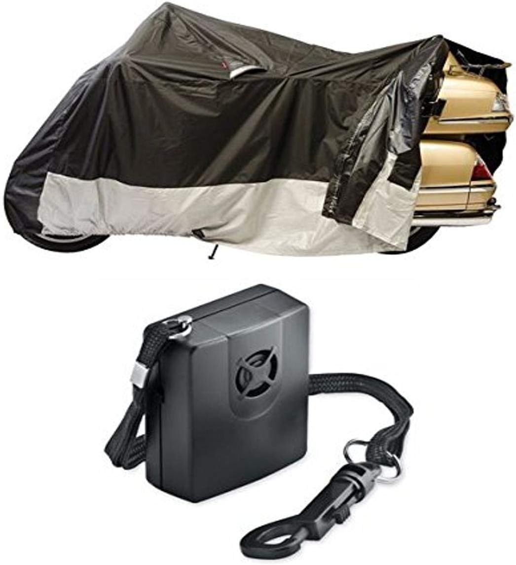 Guardian By Dowco WeatherAll Plus – Funda para motocicleta – XL – EZ Zip – con sistema de alarma integrado de 130 decibelios de Dowco