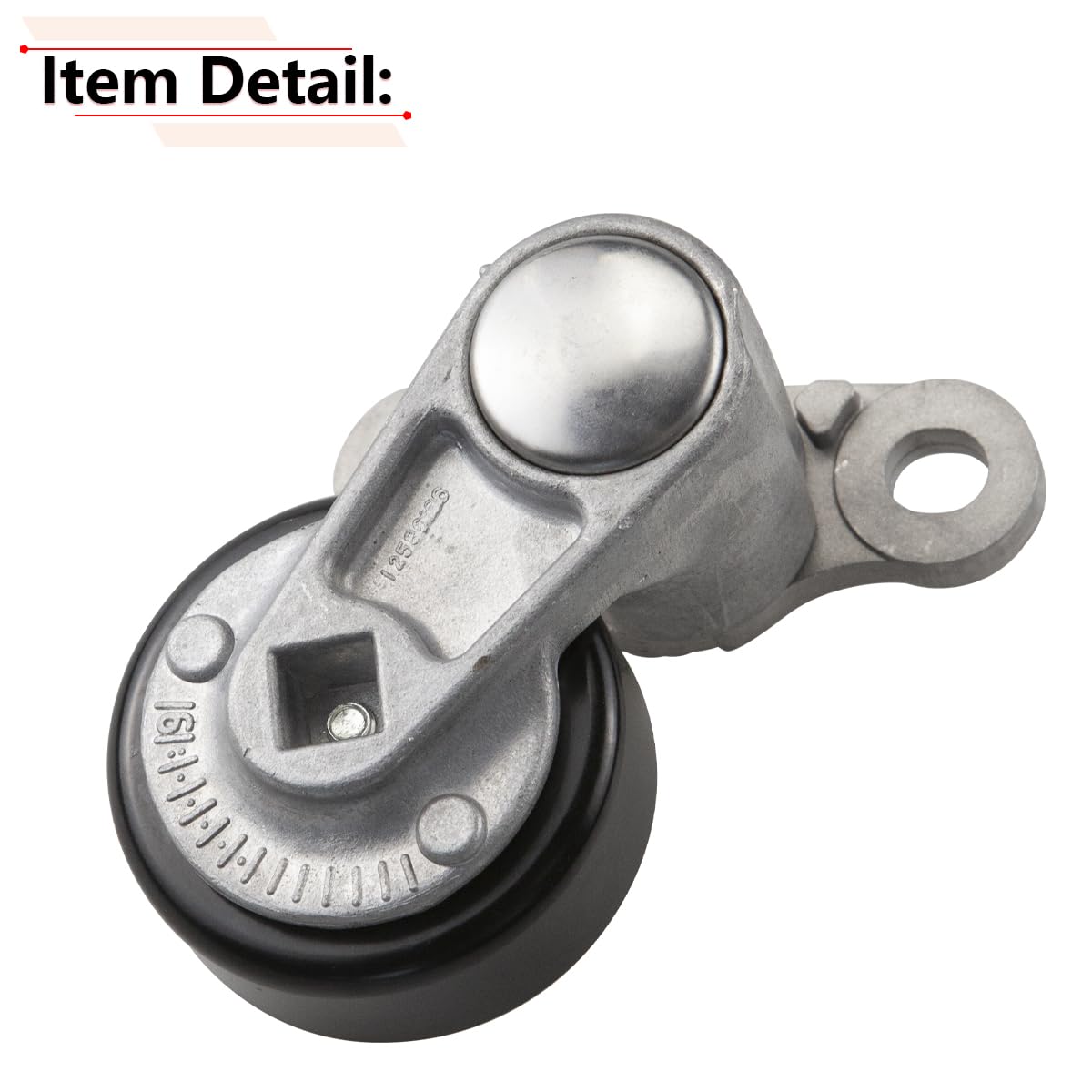 RLB-HILON Tensor de correa compatible con Chevy Silverado Buick Cadillac, para 38159 Conjunto de tensor de correa de transmisión con polea, para