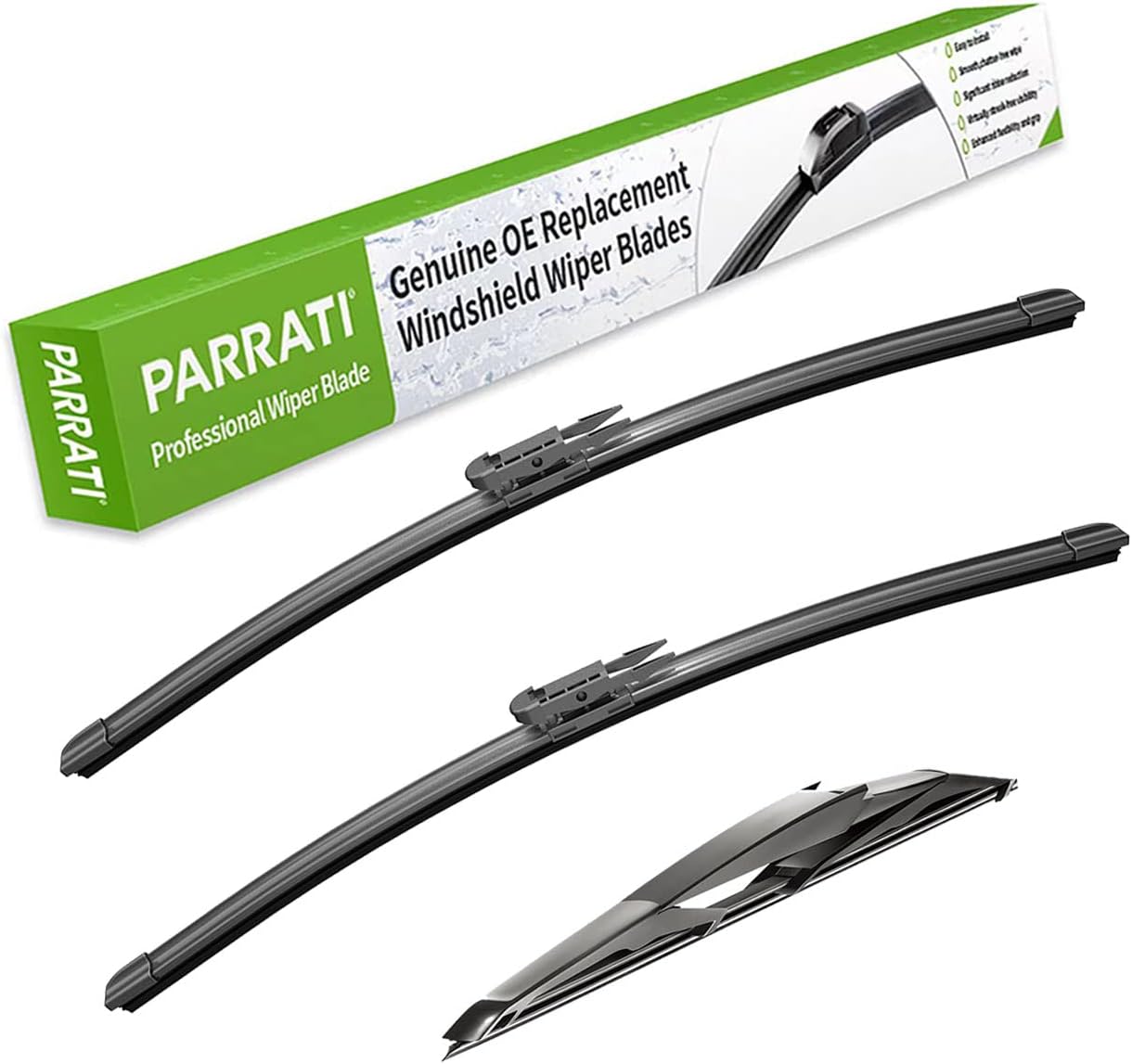 PARRATI – Limpiaparabrisas de repuesto prémium y de alto rendimiento con escobillas para parte trasera, para Ford C-Max 2013-2018, fácil de