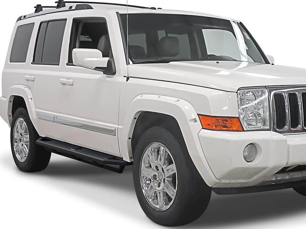 APS Armadura de peldaños laterales todoterreno compatible con Jeep Commander 2006-2010 y Jeep Grand Cherokee 2005-2010 estilo iArmor Aircraft