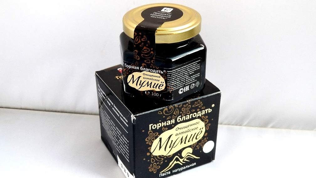 Resina pura purificada natural de Shilajit Altai mumio siberiano 100% Natural