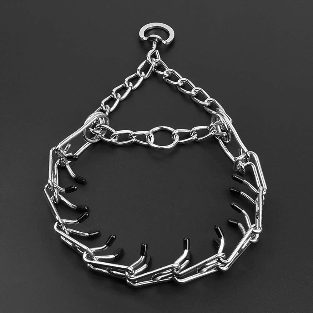 Love Dream Collar de entrenamiento para perros, collar de metal para perro con puntas cómodas, collar de entrenamiento ajustable para mascotas para