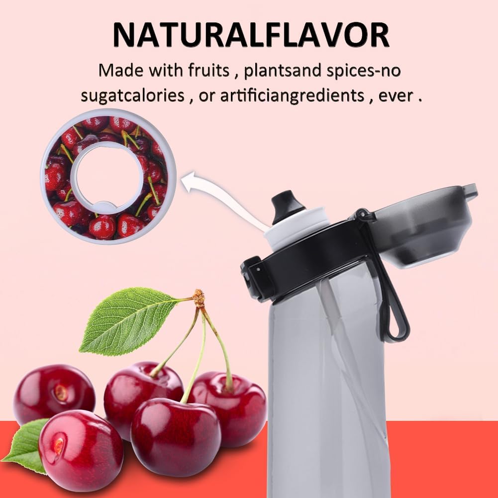 1 unidad de cápsulas de sabor para botella de agua Alr Up, cápsulas de sabor aromático afrutado para botella de bebida Alr con accesorios de