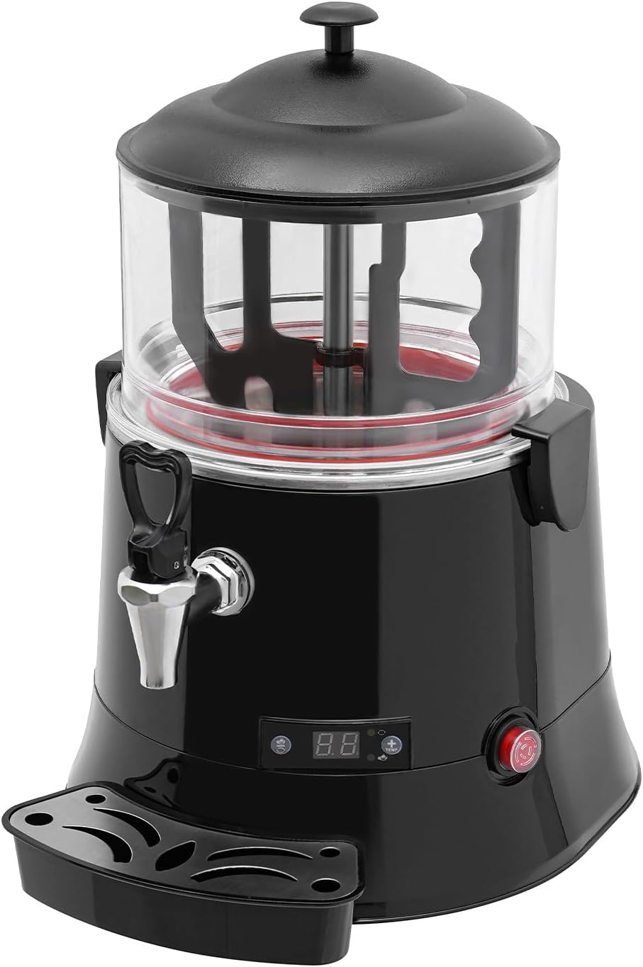 Máquina de calentamiento y mezcla de chocolate de 1.32 galones, máquina eléctrica de chocolate caliente con temperatura ajustable para calefacción