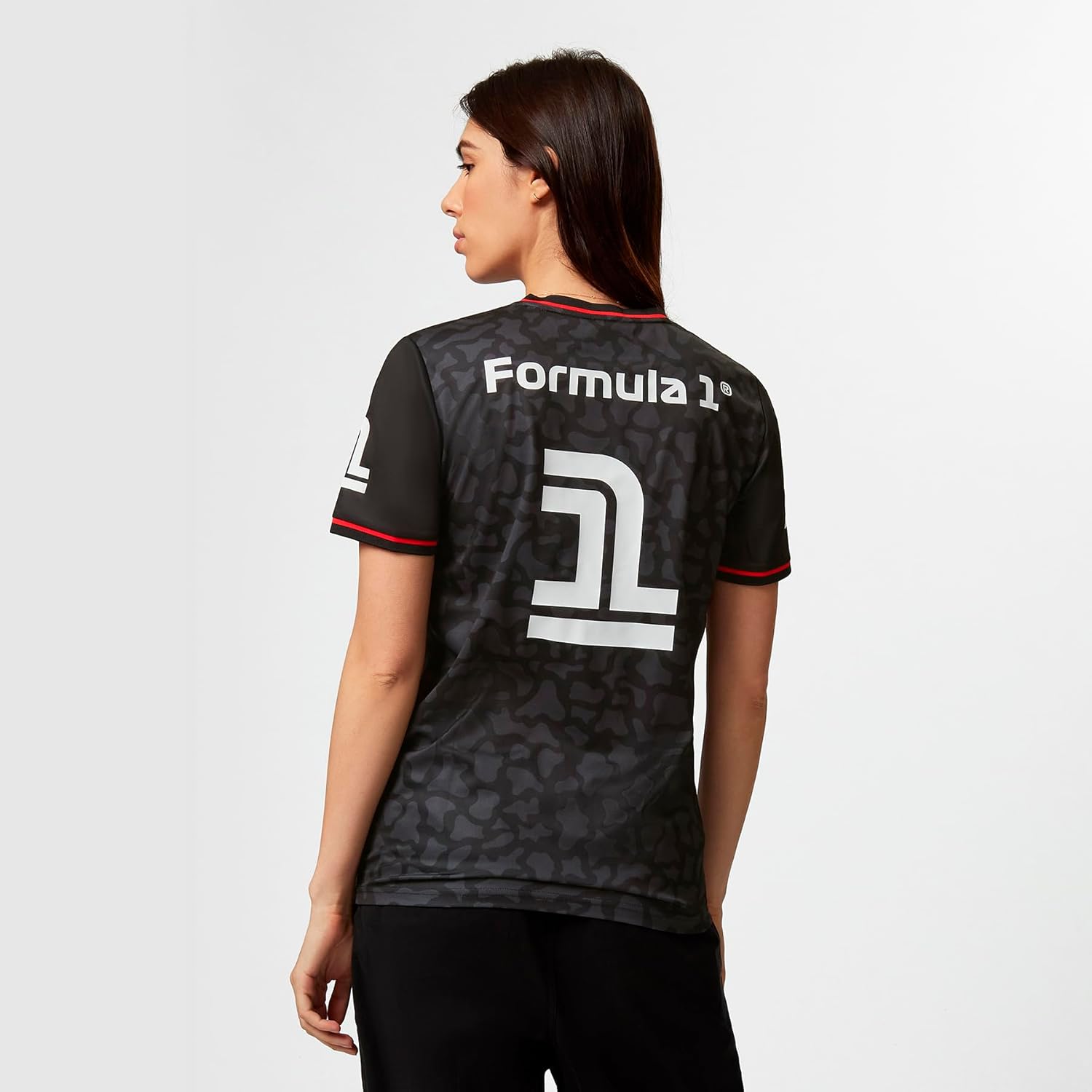 Colección Fórmula 1 – Camiseta deportiva F1 Camo – Negro – Talla M, Negro –