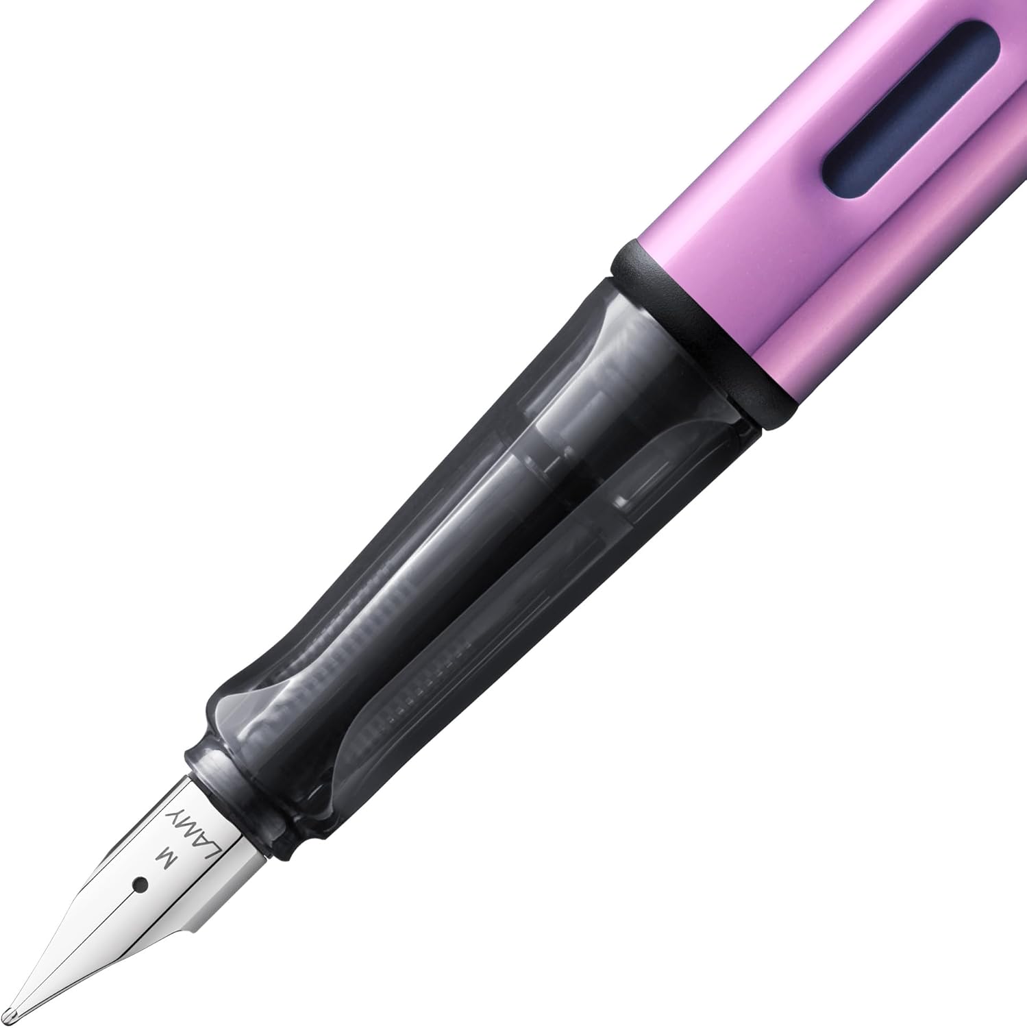 Lamy AL-Star – Pluma estilográfica ligera de aluminio robusto con mango ergonómico y punta de acero pulido, incluye tinta C