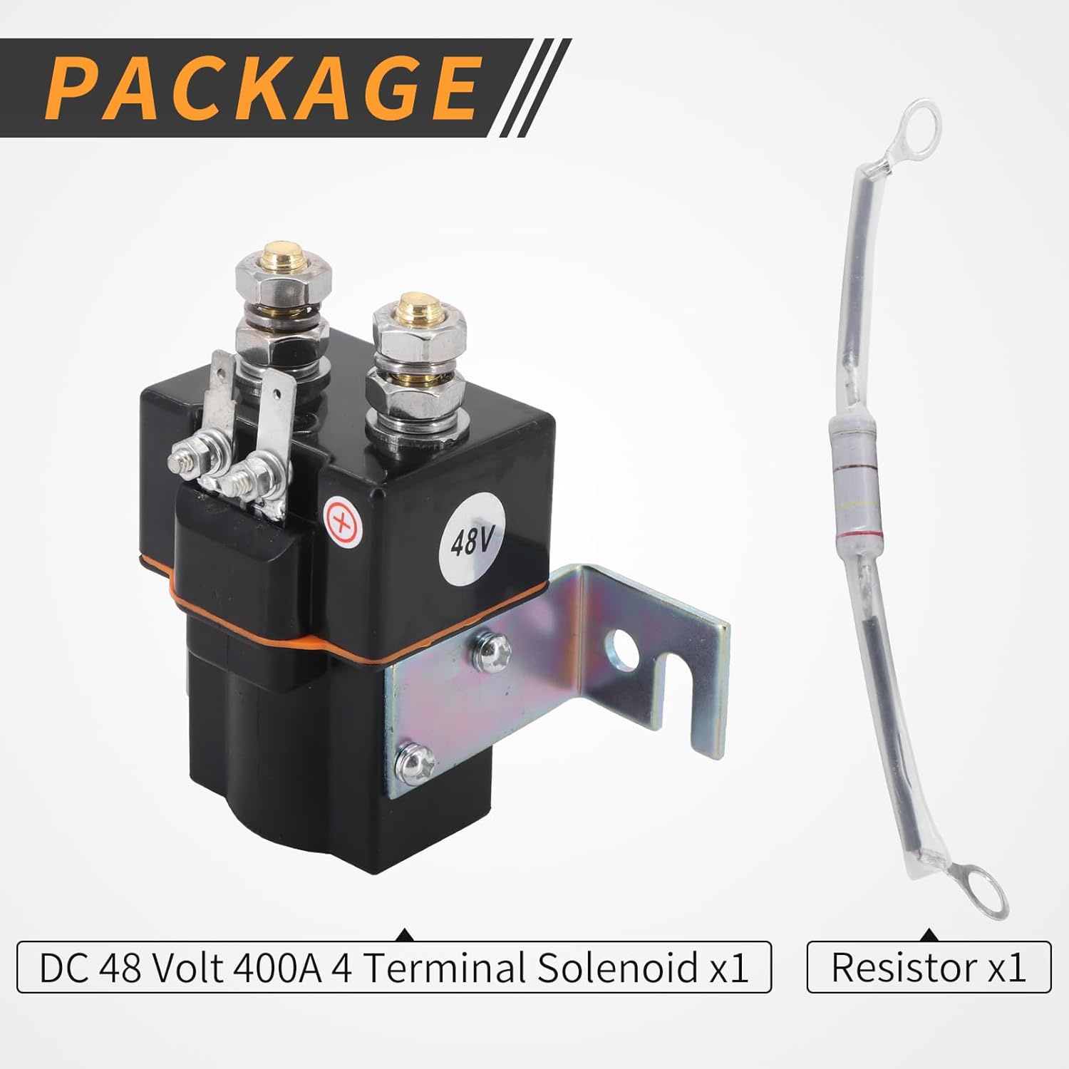 Dokili Relé solenoide de arranque de 48 V Wresistencia para Club Car 1995 en adelante DS y carrito de golf precedente 2004-2008 101908701 102774701
