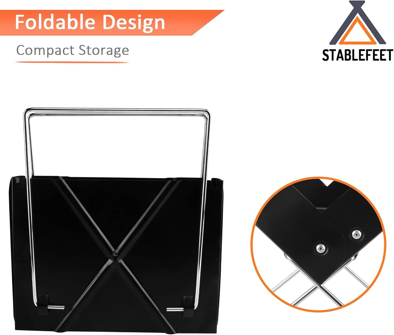 YSSOA Parrilla portátil de carbón de 12 pulgadas  Parrilla plegable con forma de cuaderno de carbón, desmontable plegable, mini parrilla de