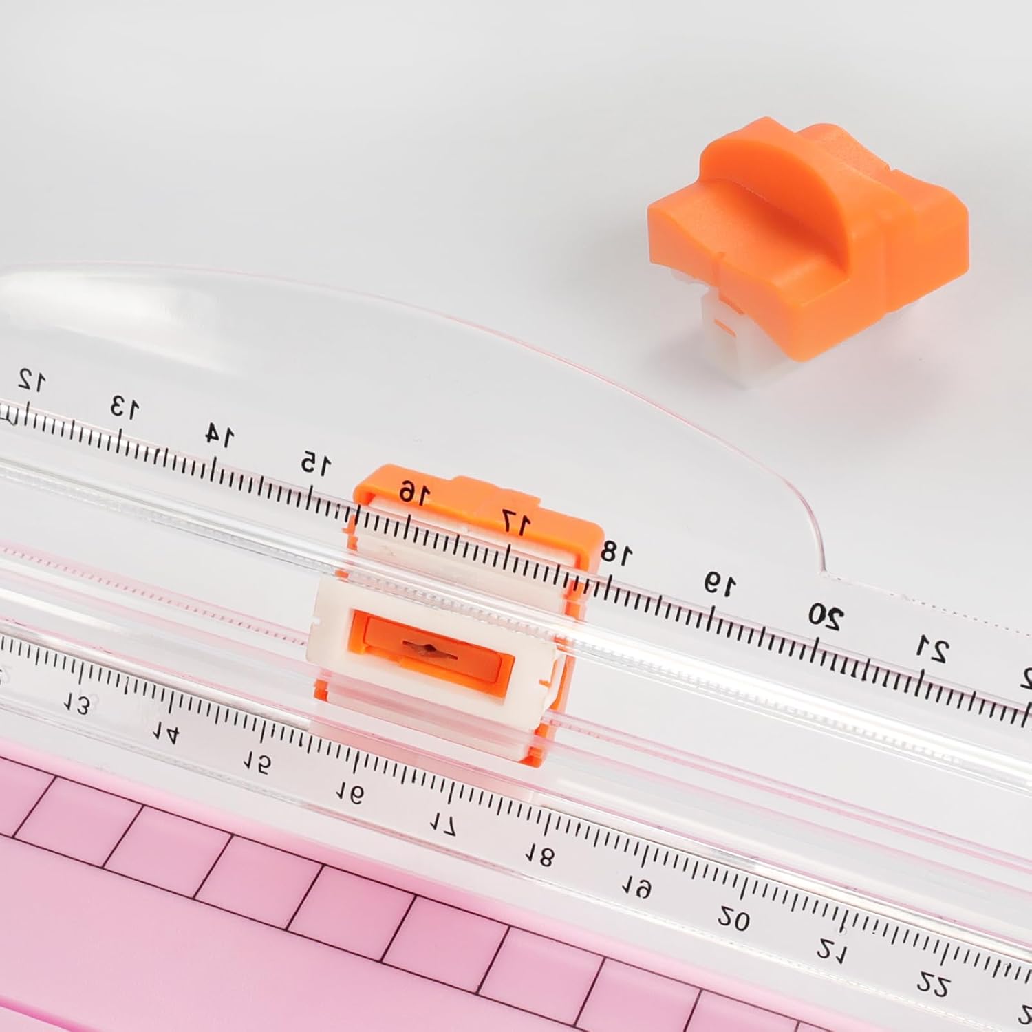 Cortador de papel, cortador de papel portátil, herramienta para álbumes de recortes con regla lateral de protección automática de seguridad para