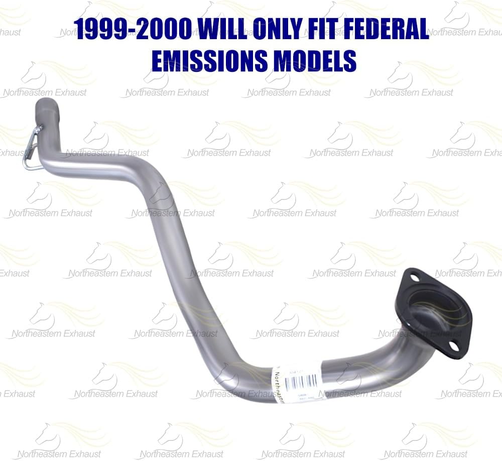 Northeastern Exhaust  Tubo de escape de acero inoxidable compatible con 4Runner 1996-2002 3.4L  Junta gratis, colgador, pernos y tuercas incluidos