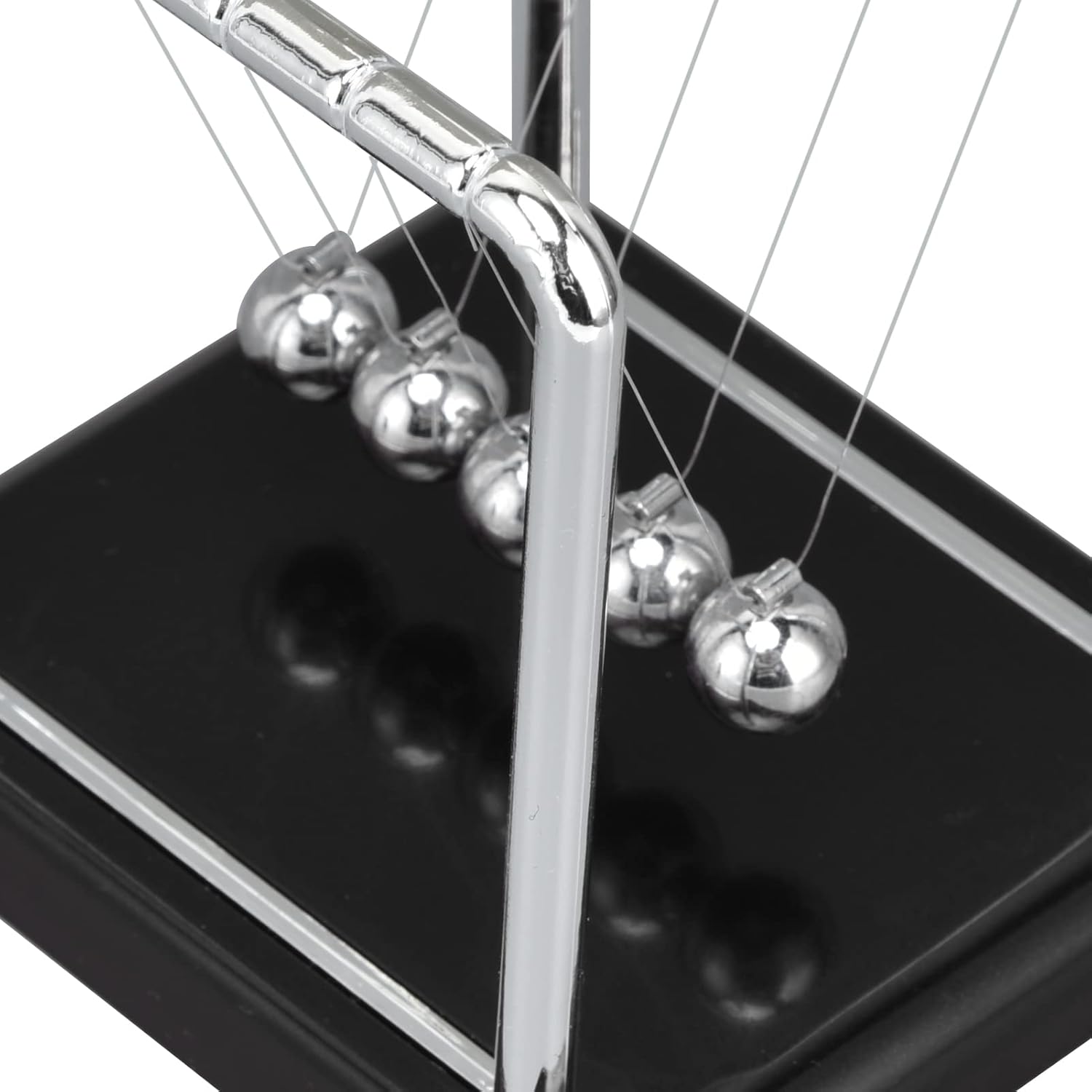 Pissente Bola de péndulo de equilibrio, bolas de péndulo de metal de equilibrio de cuna de Newtons, juegos de oficina, decoración de escritorio,