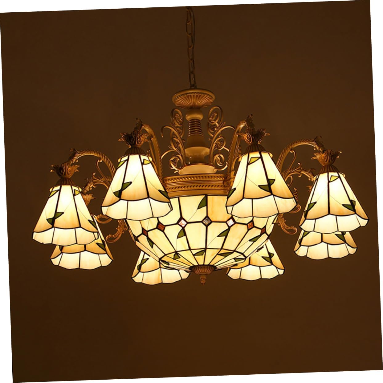 Angoily 1 unid pantalla de cristal decorativo colgante luz cubierta de la lámpara accesorio de cristal artesanía lámpara cubierta decorativa