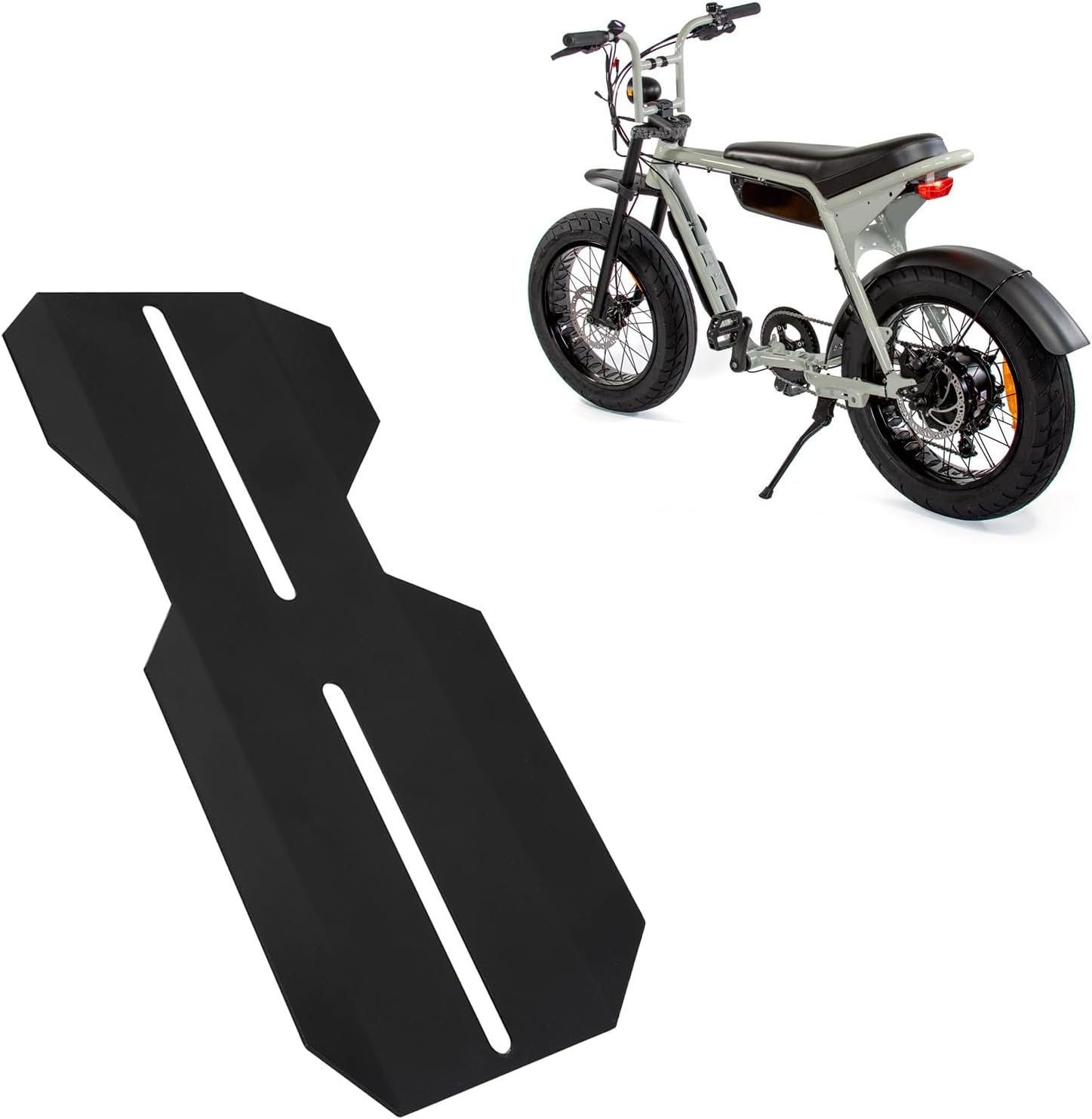 Guardabarros medio para Super 73, guardabarros medio para bicicleta eléctrica Super 73 S1Super 73 S2Super 73 RX negro