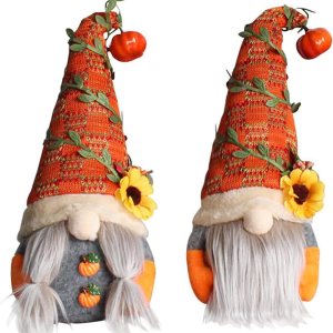 Decoraciones de otoño para el hogar, 2 gnomos de otoño para decoración del hogar con calabaza, decoraciones de otoño de Acción de Gracias, gnomos de Decoraciones de otoño para el hogar, 2 gnomos de otoño para decoración del hogar con calabaza, decoraciones de otoño de Acción de Gracias, gnomos de