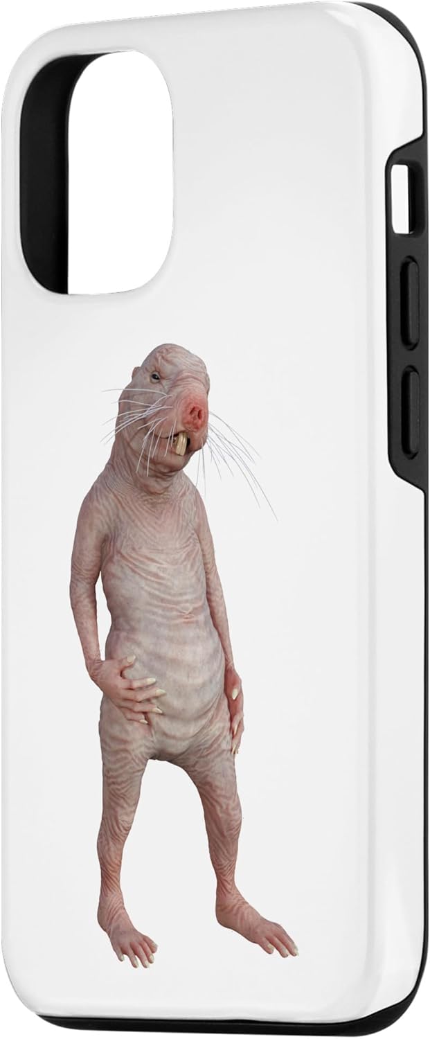 Funda para iPhone 13 Pro Live Weird Funny Naked Mole Rat Strange Animal