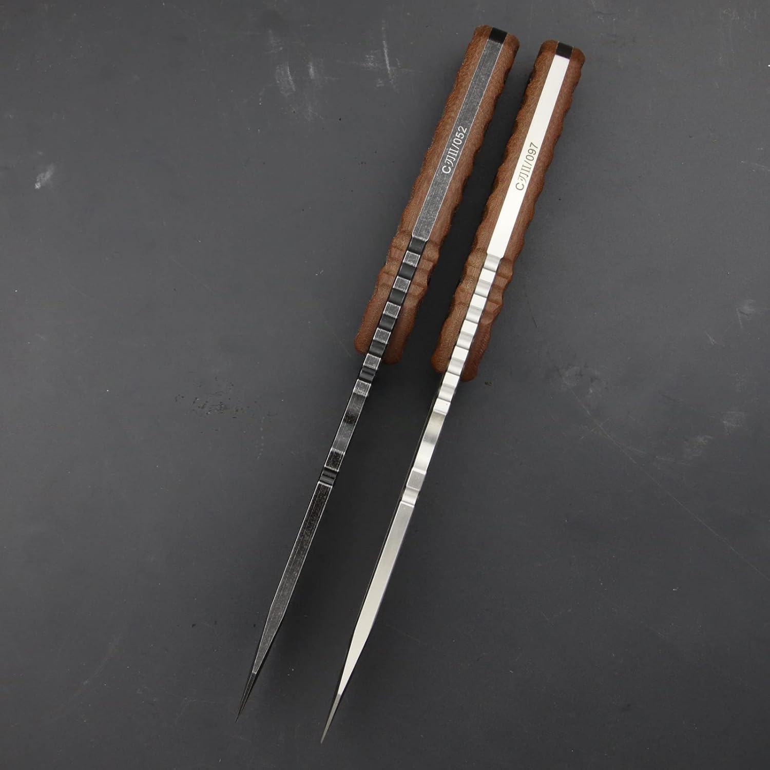 LENGREN Cuchillo pesado Sleipner de acero de espiga completa de 10.7 pulgadas, hoja fija, cuchillo táctico de campamento al aire libre, mango de