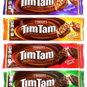 Deliciosa variedad Arnotts Tim Tam Biscuits – Original, caramelo, oscuro, menta oscura – Tamaño completo – Disfruta de sabores irresistibles Deliciosa variedad Arnotts Tim Tam Biscuits – Original, caramelo, oscuro, menta oscura – Tamaño completo – Disfruta de sabores irresistibles