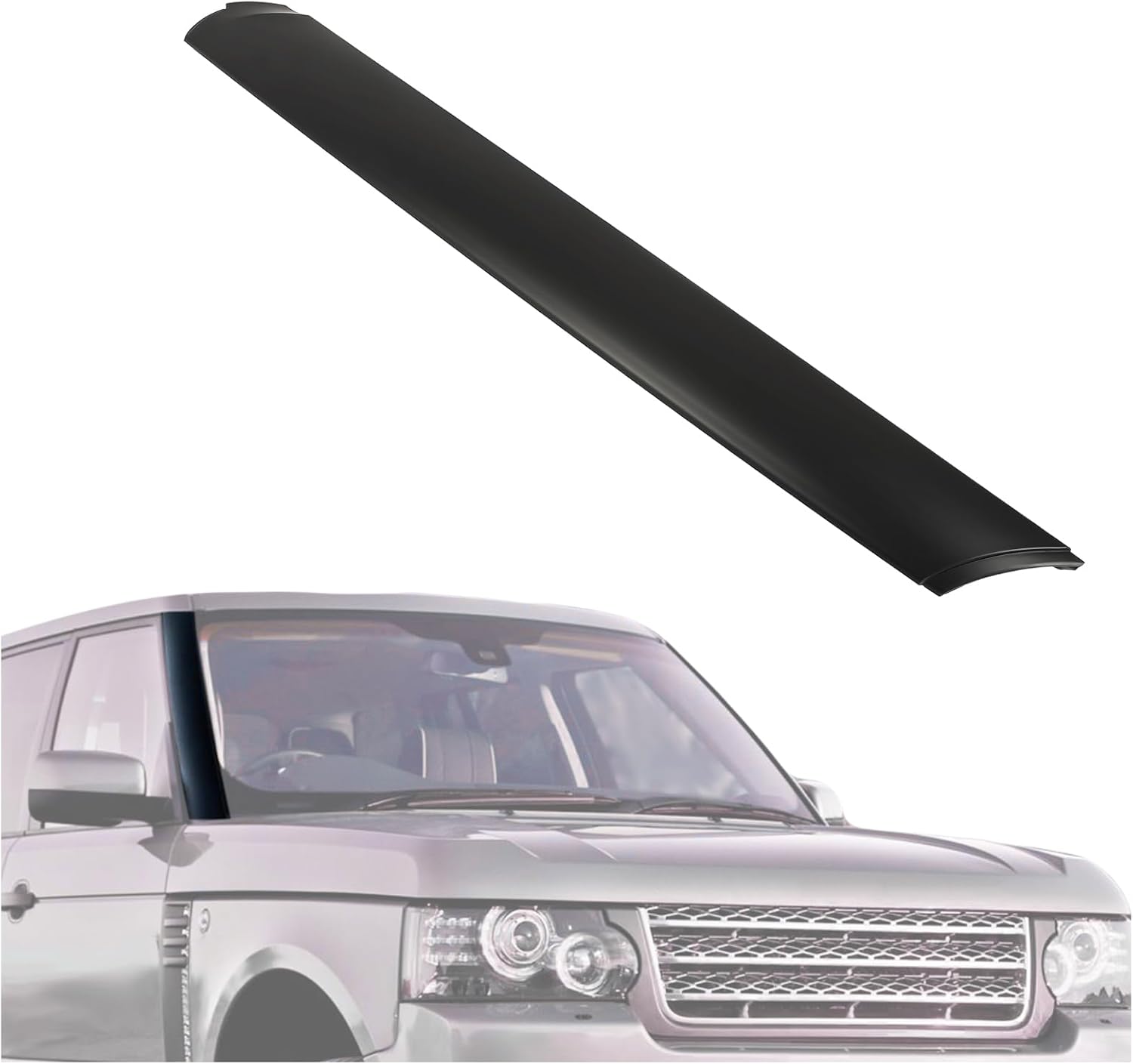 HECASA Moldura de pilar A para parabrisas compatible con Land Rover Range Rover 2003-2012 Reemplazo para DCB500162PNP Panel de moldura de ventana