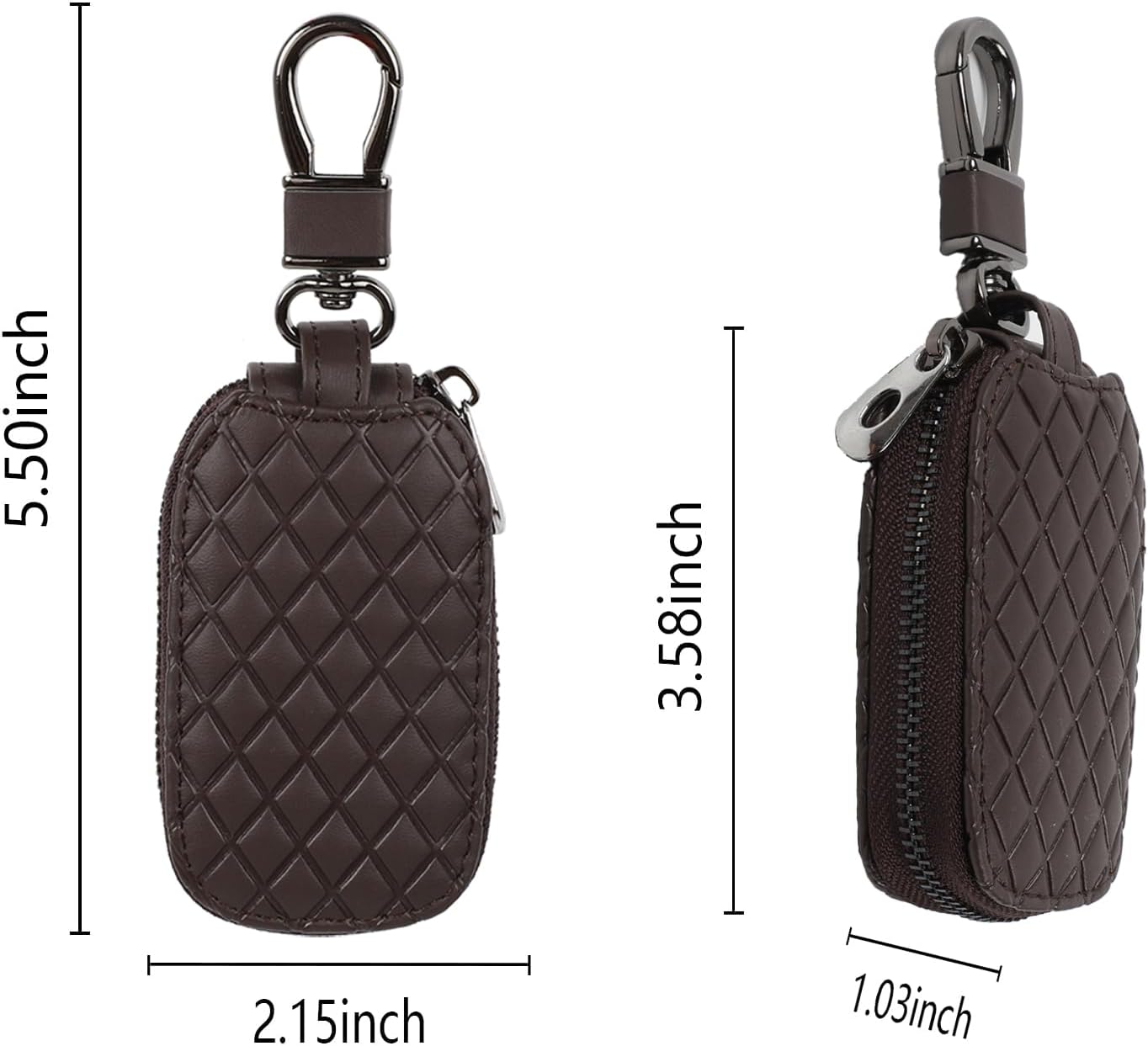 Funda universal para llavero de automóvil,Soporte de cuero genuino para llave,Control remoto inteligente llavero de coche