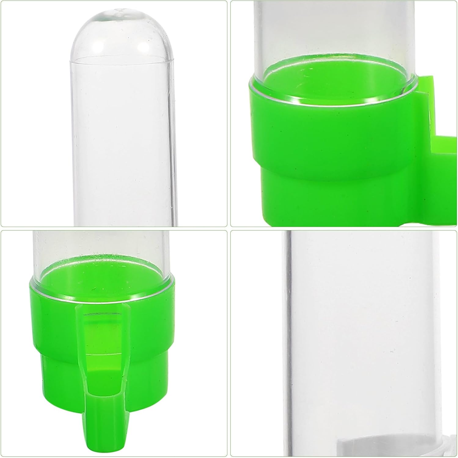 Bebedero de pájaros Fuente de agua para pájaros Dispensador de agua para pájaros, alimentador de loros, accesorios para jaula de pájaros,