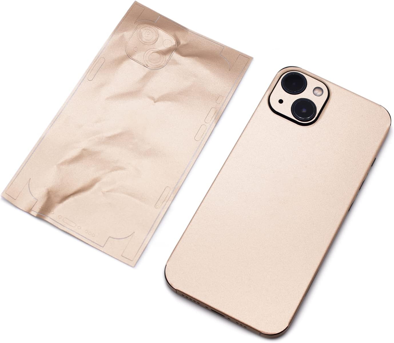 Adhesivo de color dorado champán compatible con iPhone 14 Pro Max, envoltura completa, súper fina, 2 unidades (iPhone 14 Pro Max)