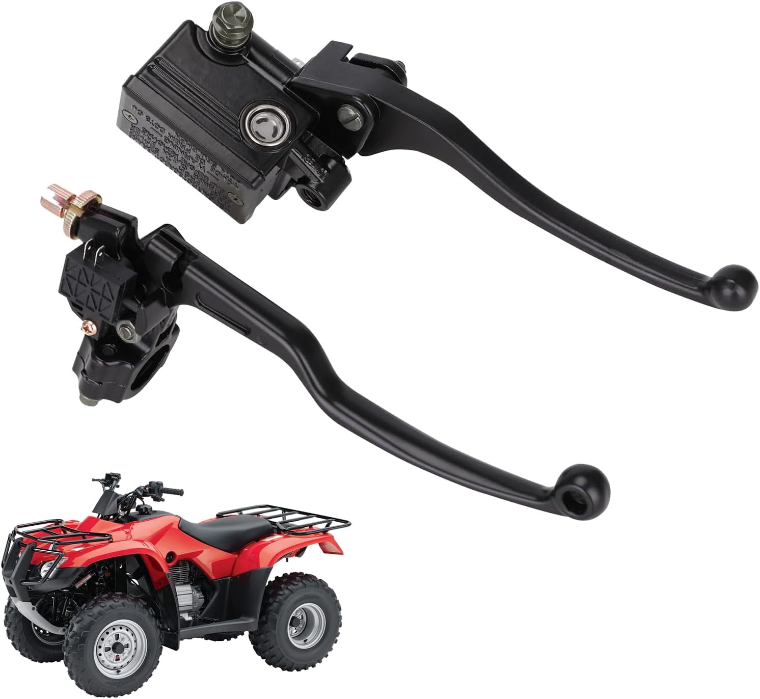 78 “0.866 in universal motocicleta freno embrague palancas depósito para TRX 200 250 300 400 450 ATV