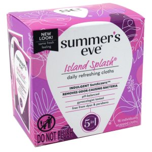 Summers Eve – Paños de limpieza de 16 unidades Island Splash (paquete de 6) Summers Eve – Paños de limpieza de 16 unidades Island Splash (paquete de 6)