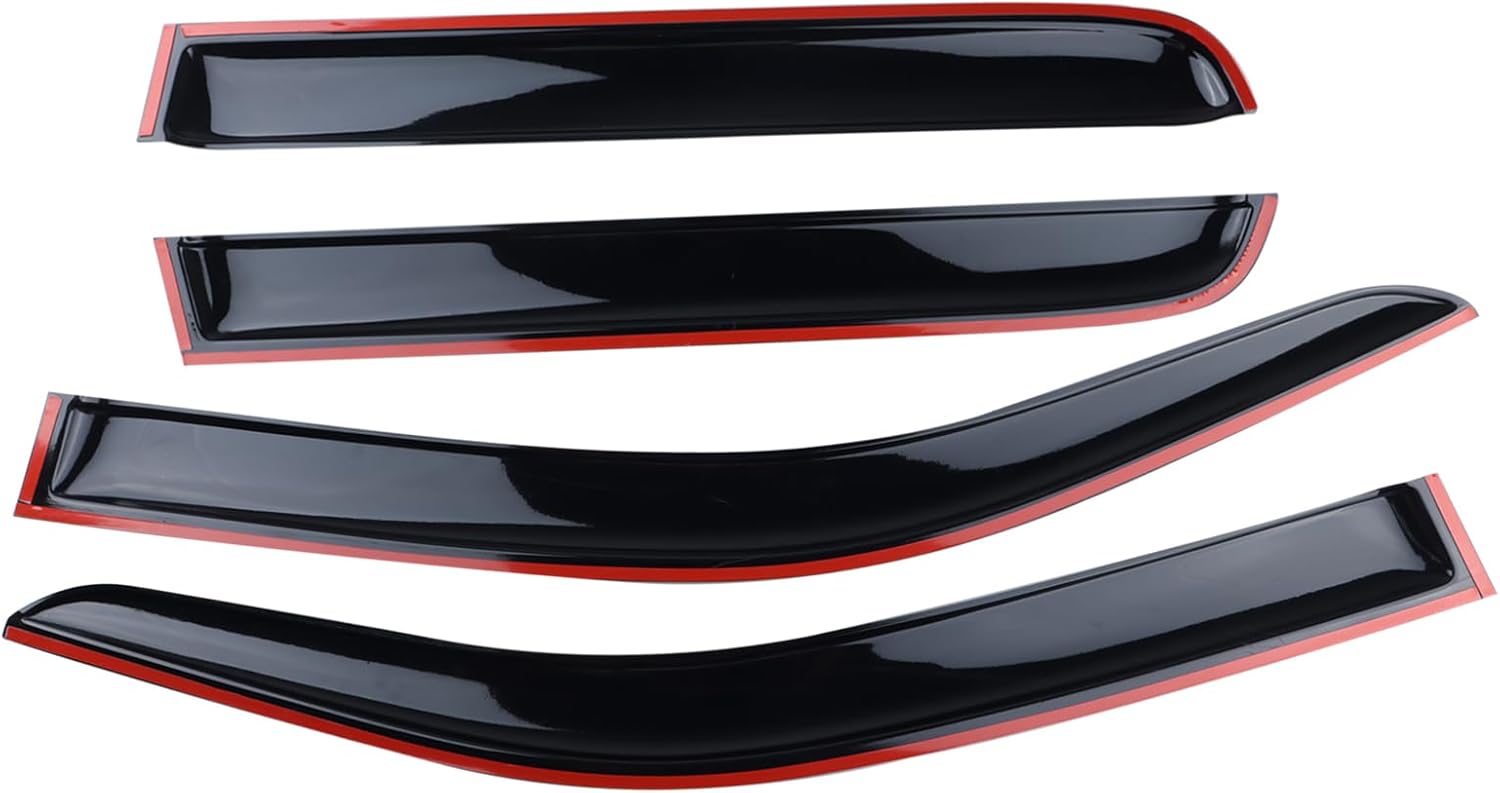 AOKAILI Protector de lluvia compatible con Ford Maverick 2022 2023, 4 deflectores de ventana de sol ahumado oscuro