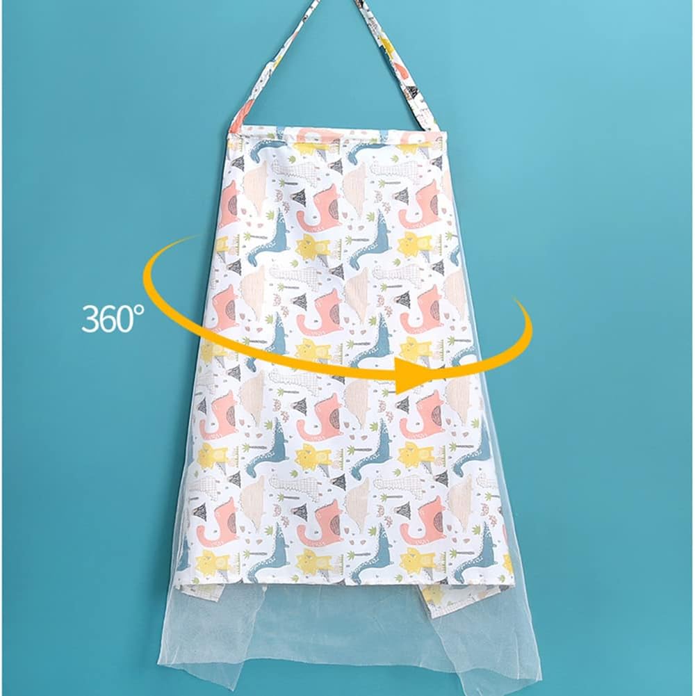 Funda de lactancia materna  Toalla de algodón grande de malla ajustable  Suave, transpirable, sin químicos, cobertura de 360, cubierta de lactancia
