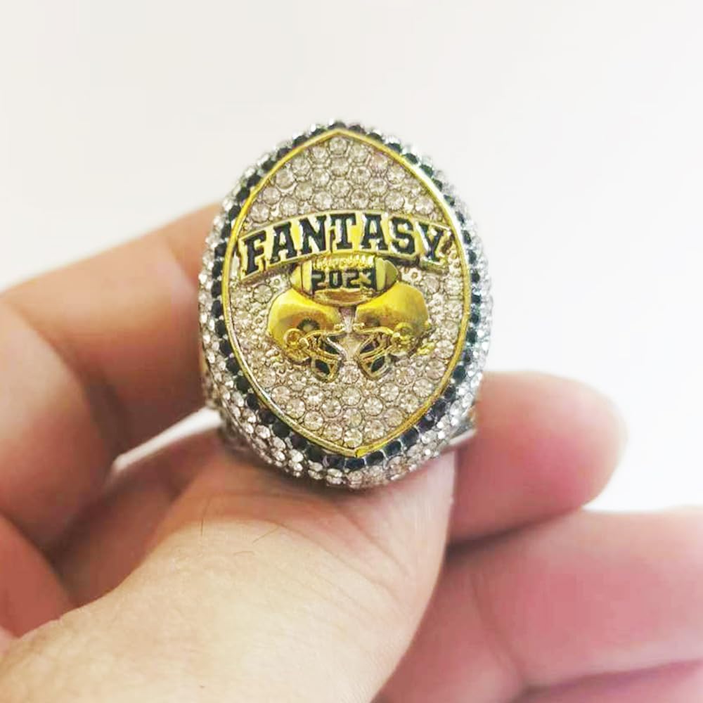 Anillo del campeonato de fútbol de fantasía 2023 Premio del trofeo campeón FFL Ganador deportivo