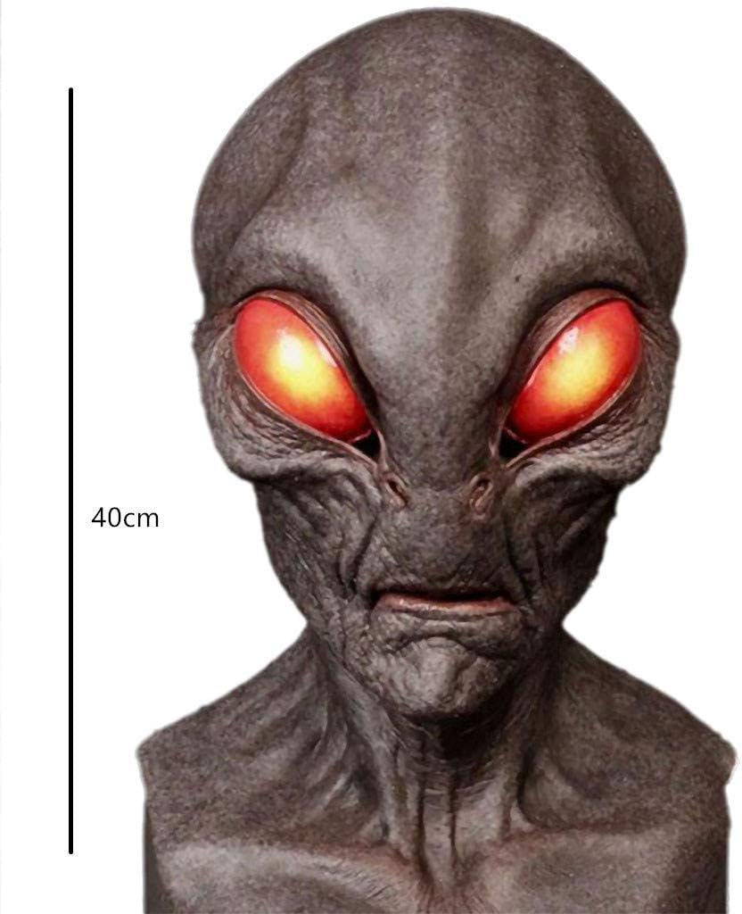 Máscara de alienígena de Halloween, máscara de terror aterrador, máscara de alienígena, máscara mágica para fiestas