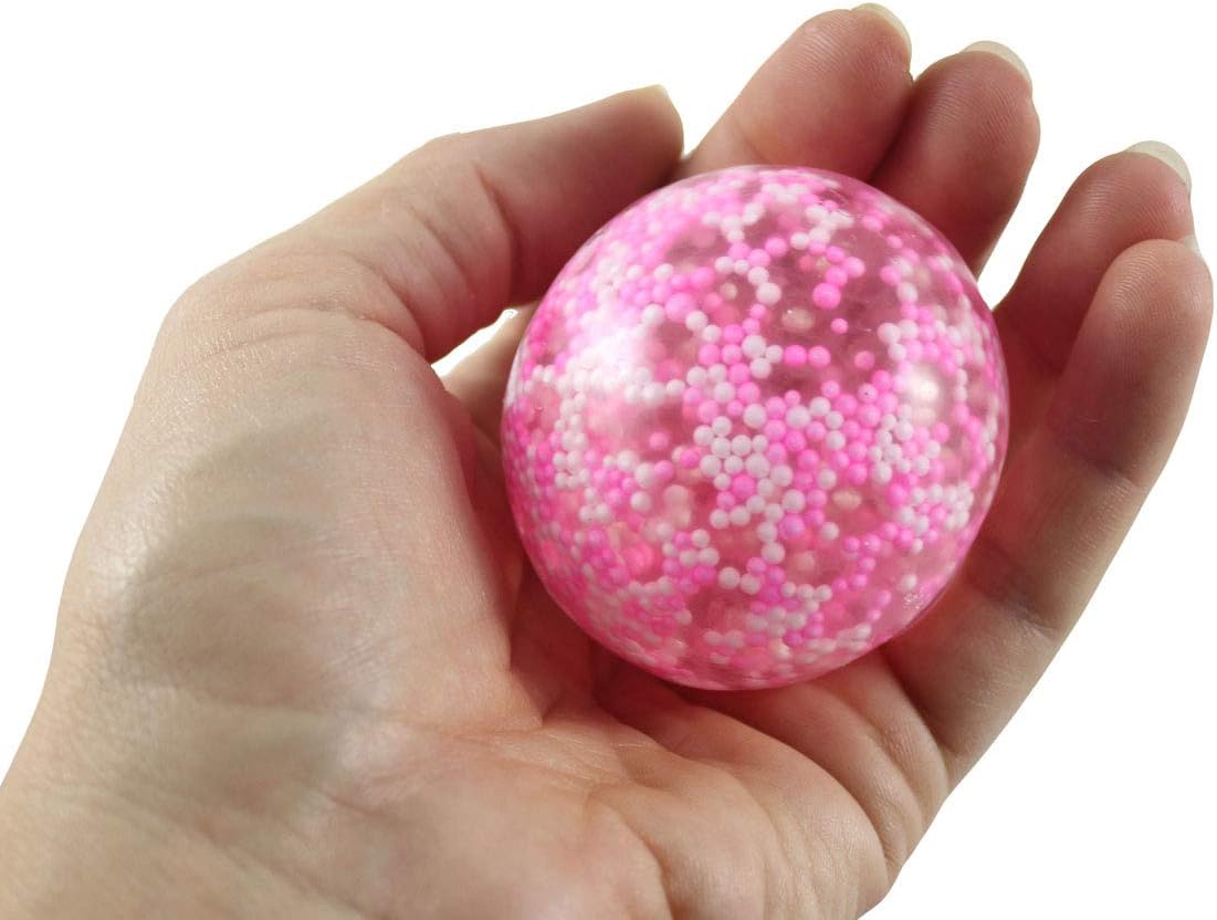Curious Minds Busy Bags Pelota antiestrés moldeable con 3 cuentas de confeti  Pelotas sensoriales esponjosas y moldeables para apretar OT