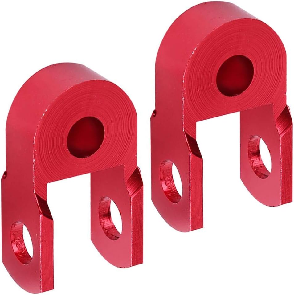 Elevador de choque de motocicleta, 2 piezas universales de amortiguadores traseros para motocicleta, extensión de altura vertical (con tornillo)