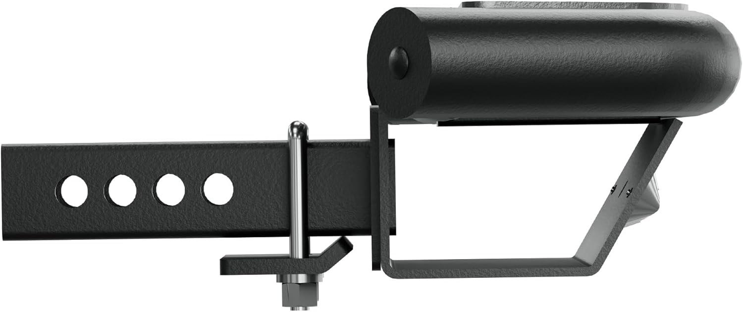 Remolque universal con luz LED para receptor de 2 pulgadas, compatible con camionetas, cuatrimotos, SUV, camionetas, con pernos en U estabilizan y