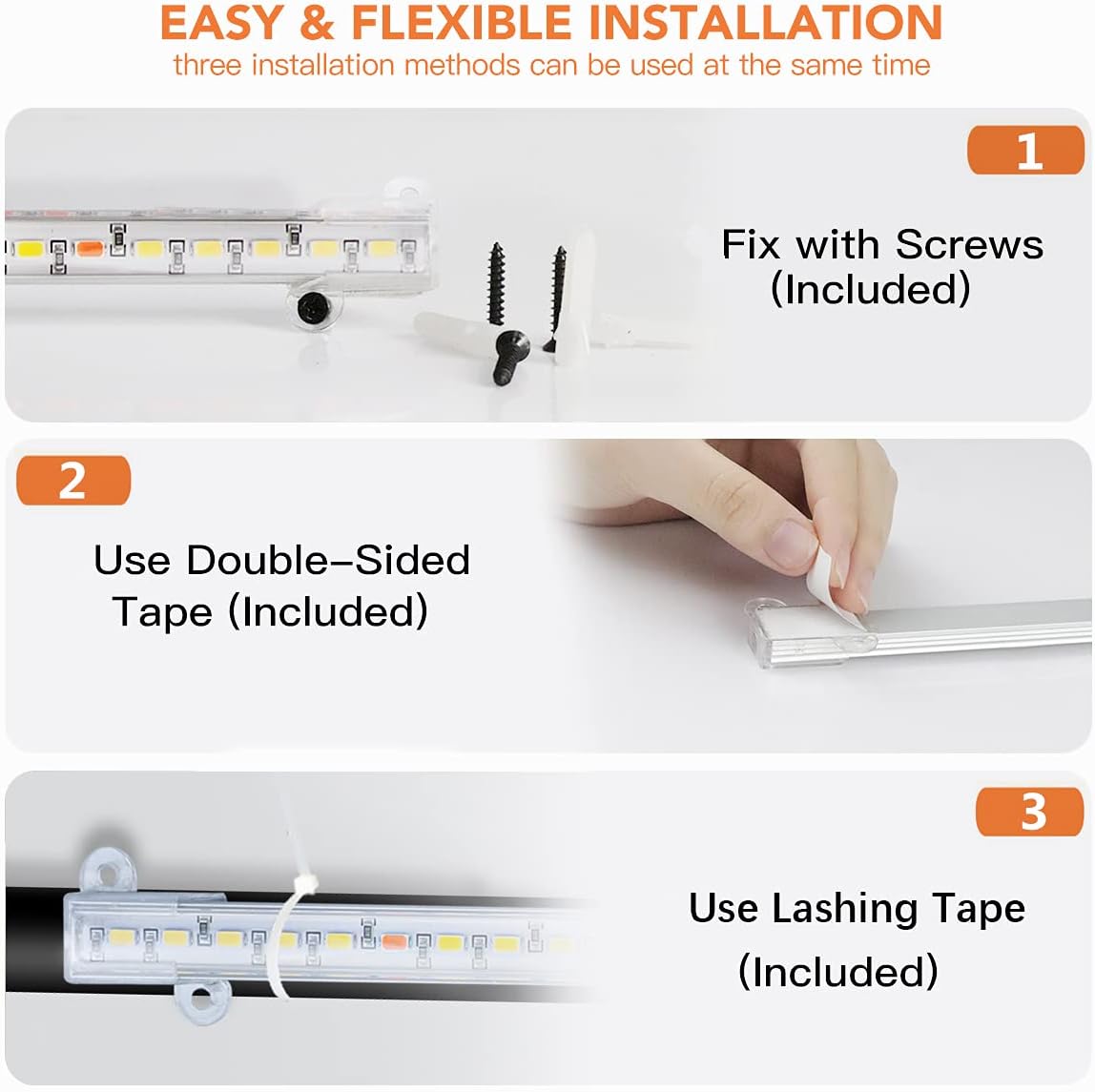 GooingTop Tira de luz LED de crecimiento, 3500 K, lámpara blanca de espectro completo para sembrar plantas de interior suculentas, temporizador de