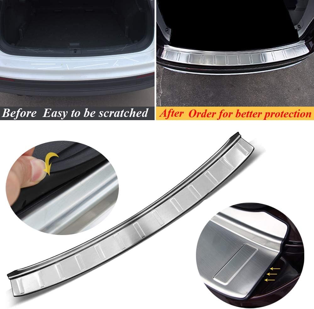 BisTate – Accesorios de automóvil para Volkswagen Atlas 2017 2018 2019 2020, accesorios de coche, maletero trasero, parachoques exterior, protector