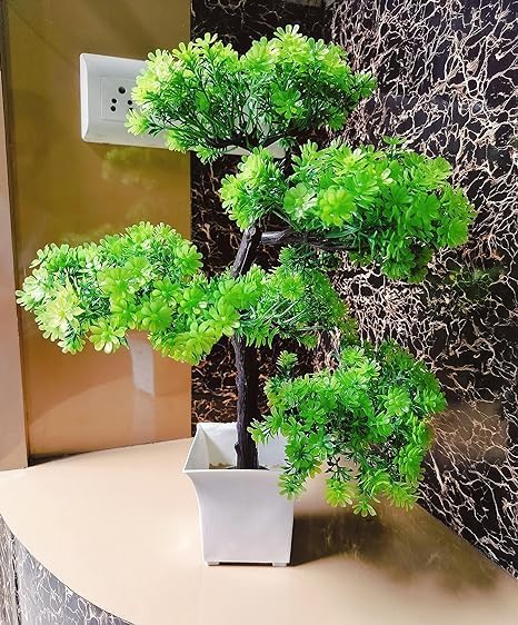 Árbol bonsái artificial, planta bonsái artificial para decoración del hogar, plantas de interior, árbol de gran tamaño con maceta