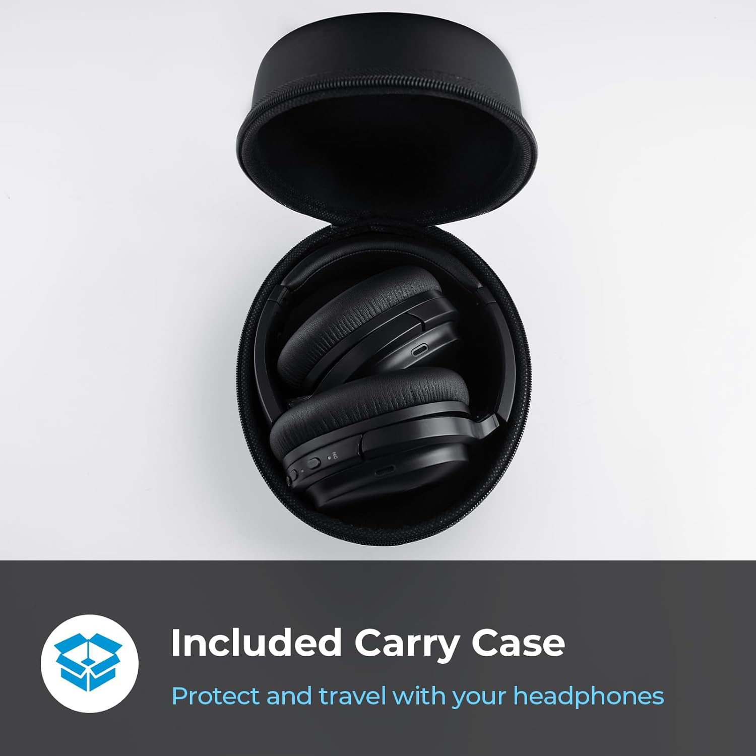 phonicgrid SE7 – Auriculares híbridos con cancelación activa de ruido, auriculares inalámbricos Bluetooth con cancelación de ruido, llamadas ENC,